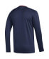 ფოტო #2 პროდუქტის Men's Navy Colorado Avalanche AEROREADY Long Sleeve T-shirt