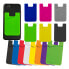 Фото #3 товара Samoprzylepne etui kieszeń na karty kredytowe na tył telefonu silikon fioletowe