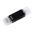 Фото #1 товара Кард-ридер Hama Basic MicroSD (TransFlash) SD черный 480 Mbit/s Windows Mac OS Android USB 2.0/Micro-USB 1 шт.