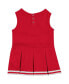 ფოტო #2 პროდუქტის Girls Infant Scarlet Ohio State Buckeyes Time For Recess Cheer Dress