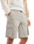 ADPT technical cargo short in light grey Ghost-Grau, M - фото #1