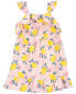 Toddler Lemon Print Sundress Made With LENZING™ ECOVERO™ 2T