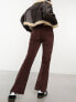 Cotton On corduroy stretch bootleg jean in brown