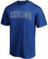 Фото #3 товара Men's Royal Chicago Cubs Official Wordmark T-shirt
