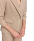 ფოტო #4 პროდუქტის Petite Madison Notched-Collar Ruched-Sleeve Jacket
