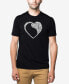 Фото #1 товара Men's Dog Heart Premium Blend Word Art T-shirt