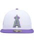 Фото #3 товара Men's White Los Angeles Angels 2002 World Series Side Patch 59FIFTY Fitted Hat