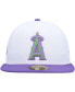 ფოტო #3 პროდუქტის Men's White Los Angeles Angels 2002 World Series Side Patch 59FIFTY Fitted Hat