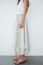 Фото #11 товара Объемная юбка миди из нейлона ZARA