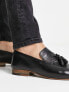 Фото #3 товара Schuh ryan tassel loafers in black leather