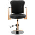 Фото #6 товара Fotel fryzjerski barberski kosmetyczny z podnóżkiem Physa NEWENT - czarny z różowym złotem