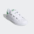 中童 adidas originals StanSmith Cf C 防滑减震 低帮 板鞋 白绿 / Детские кроссовки adidas Stan Smith Shoes (Белые)