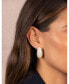 ფოტო #5 პროდუქტის Pave Puffy Oval on the Ear Stud Earring