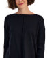 Фото #3 товара Women's Seam-Front Tunic Sweater, Created for Macy's