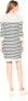 Three Dots Women's Solid and Stripe Knit Dress Navy Natural XL