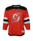 Фото #3 товара Little Boys and Girls Jack Hughes Red New Jersey Devils Home Replica Player Jersey