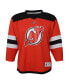 ფოტო #3 პროდუქტის Little Boys and Girls Jack Hughes Red New Jersey Devils Home Replica Player Jersey