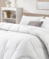 Фото #4 товара Medium Weight 360 Thread Count Extra Soft Down and Feather Fiber Comforter with Duvet Tabs, Full/Queen