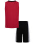 ფოტო #6 პროდუქტის Little Boys Double Flight Tank Top and Shorts Set