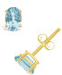 Фото #2 товара Серьги Macy's Aquamarine Stud