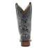 Фото #3 товара Corral Boots Distressed Embroidery Square Toe Cowboy Womens Black, Grey Casual