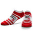ფოტო #1 პროდუქტის Women's Toronto Raptors Block Stripe Fuzzy Ankle Socks
