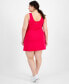 Фото #2 товара Plus Size Solid Performance Dress, Created for Macy's