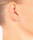 ფოტო #2 პროდუქტის Cubic Zirconia (0.24 ct.t.w) Cactus Stud Earrings in 18K Gold Plated over Sterling Silver