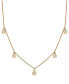 ფოტო #1 პროდუქტის Diamond Dangle Statement Necklace (1/4 ct. t.w.) in 14k Gold, 16" + 2" extender, Created for Macy's
