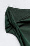 Фото #8 товара Платье асимметричного кроя со сборкой ZARA