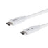 Фото #6 товара StarTech.com USB-C to USB-C Cable w/ 5A PD - M/M - White - 2 m (6 ft.) - USB 2.0 - USB-IF Certified - 2 m - USB C - USB C - USB 2.0 - 480 Mbit/s - White