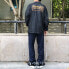 Фото #7 товара Thrasher Skategoat Flame Jacket 眩晕火焰教练夹克 美版 男女同款 黑色 / Куртка Thrasher Featured Jacket 144805