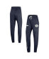 Фото #1 товара Women's Navy Distressed Michigan Wolverines Gym Vintage-Like Multi-Hit Jogger Pants