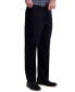 Фото #3 товара Men's Premium Classic-Fit Wrinkle-Free Stretch Elastic Waistband Dress Pants