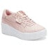 Фото #2 товара Puma Cali Perforated Lace Up Platform Wedge Womens Pink Sneakers Casual Shoes 3