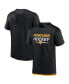 Фото #1 товара Men's Black Pittsburgh Penguins Authentic Pro Tech T-shirt