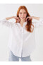 Gömlek Yaka Düz Uzun Kollu Oversize Kadın Tunik