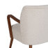 Armchair Beige Natural Polyester Rubber wood Sponge 56 x 56 x 78 cm