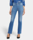 ფოტო #1 პროდუქტის Women's High Rise Marilyn Straight Hollywood Waistband Jeans