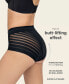 Фото #21 товара Women's Lace Stripe Undetectable Classic Shaper Panty