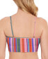 Фото #2 товара Juniors' Ziggy Pop Longline Bikini Top, Created for Macy's