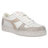 Фото #2 товара Diadora Magic Basket Low Icona Lace Up Womens Beige, White Sneakers Casual Shoe