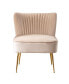 Фото #55 товара 25" Wide Upholstered Tufted Velvet Accent Chair With Metal Leg