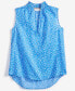 Фото #5 товара Women's Sleeveless Ruffle-Neck Top, Created for Macy's