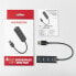 AXAGON HUE-M1A Superspeed USB-A Mini Hub 4x USB 3.0 - 20cm schwarz