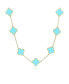 Фото #1 товара The Lovery large Turquoise Clover Necklace