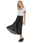 ფოტო #3 პროდუქტის Women's Pleated T-Shirt Midi Dress