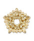 Фото #2 товара Брошь Bling Jewelry Golden Crystal Circle Wreath