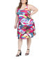 ფოტო #4 პროდუქტის Plus Size Knee Length Tank Swing Dress