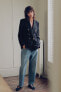 Фото #1 товара Двубортный пиджак приталенного кроя ZARA